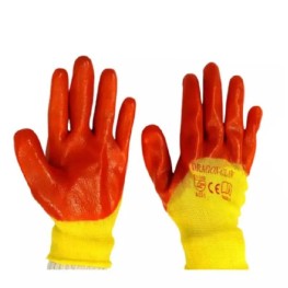 Half Dip Orange Gloves