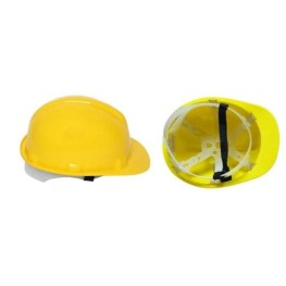 Yellow Nap Strap Safety Helmet
